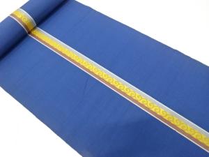 アンティーク　本場筑前博多　縞に唐草模様織り出し　八寸帯地反物